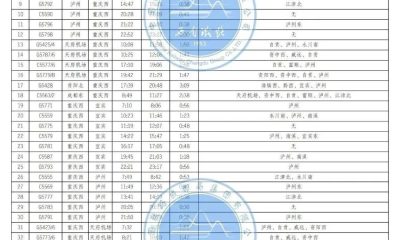 渝昆高铁川渝段运行时刻表来了缩略图