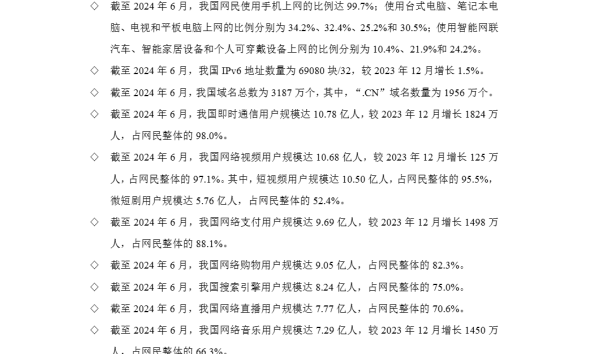 第54次中国互联网络发展状况统计报告